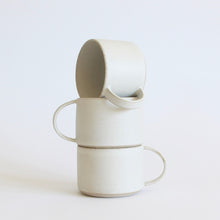 Indlæs billede til gallerivisning Retro-kop med hank, CREMEHVID